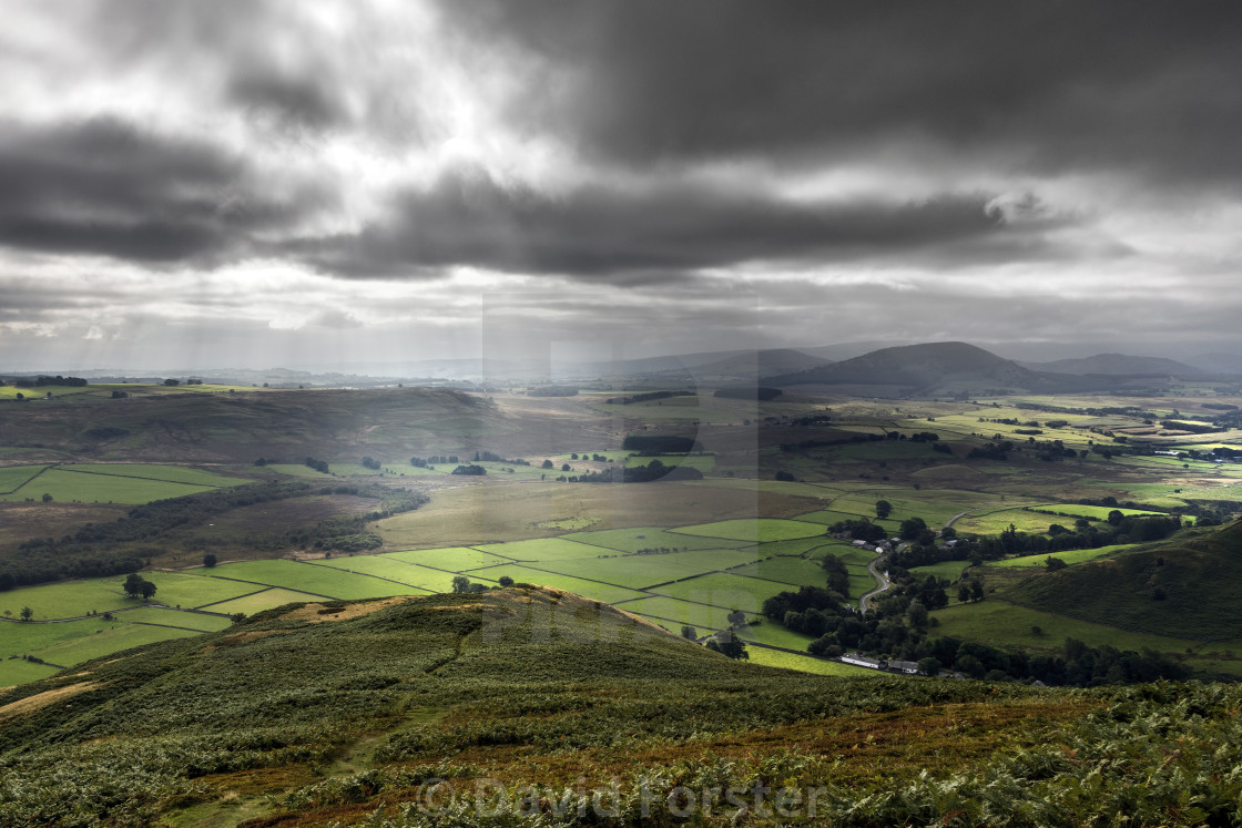 "The View from the Lower Slopes of Bowscale Fell over Mungrisdale" stock image