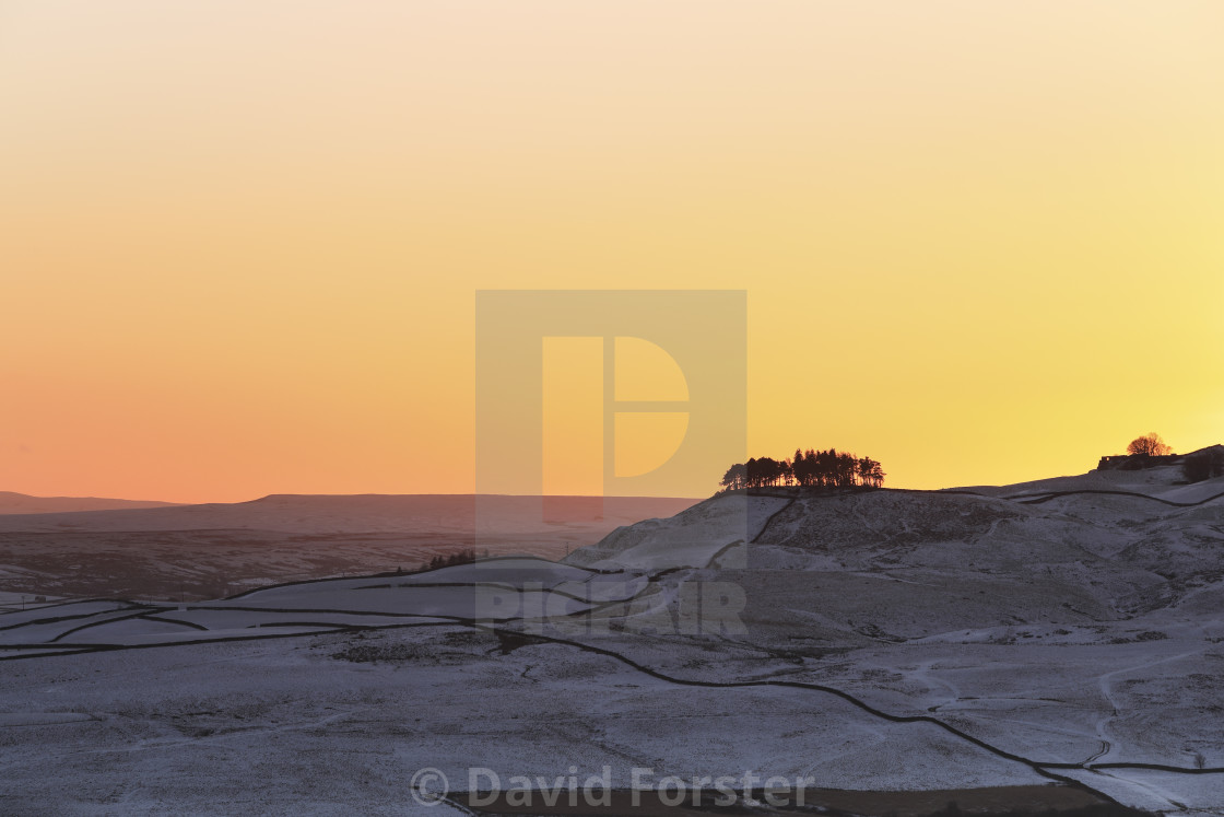 "The Ancient Burial Mound of Kirkcarrion, Teesdale, County Durham, UK" stock image