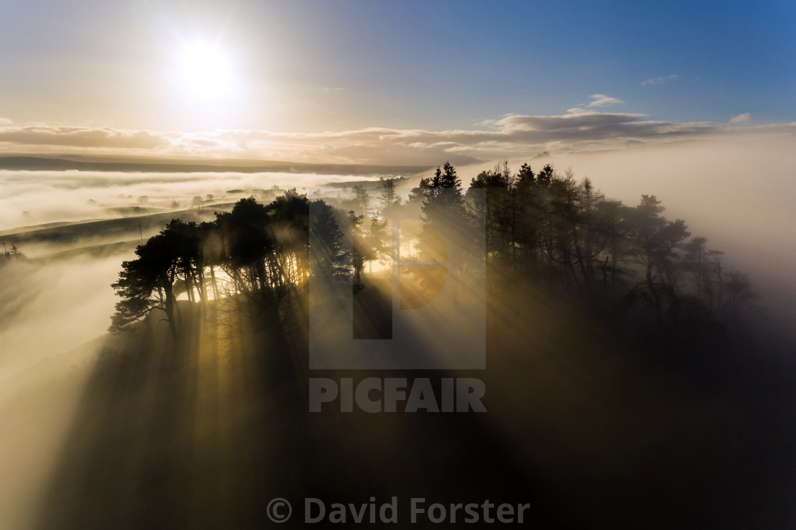 "Kirkcarrion Light, Teesdale, County Durham, UK" stock image