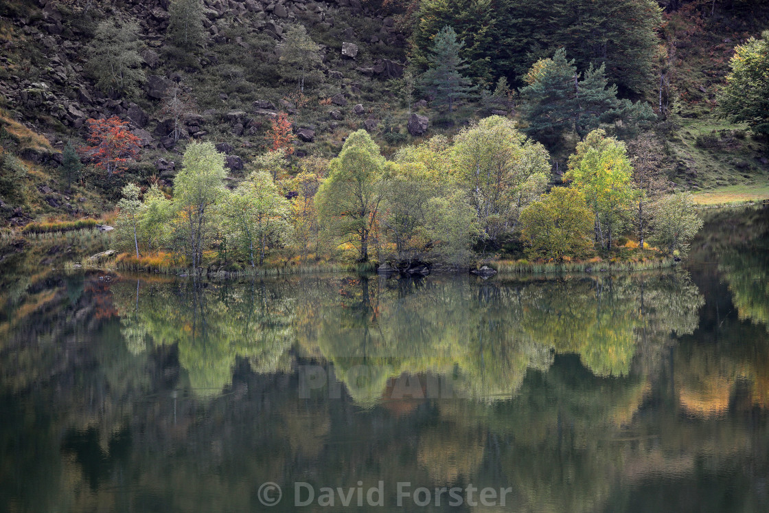 "Étang de Lers, Ariège, Pyreneees, France" stock image