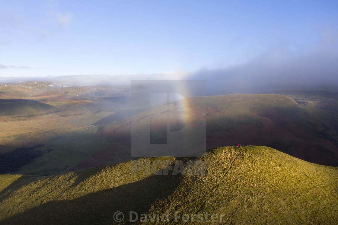 "Dufton Pike Rainbow, Cumbria, UK" stock image