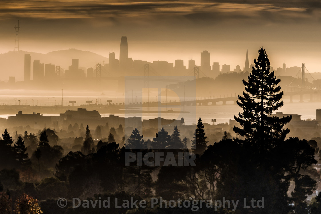 "My World - San Francisco From Berkeley" stock image