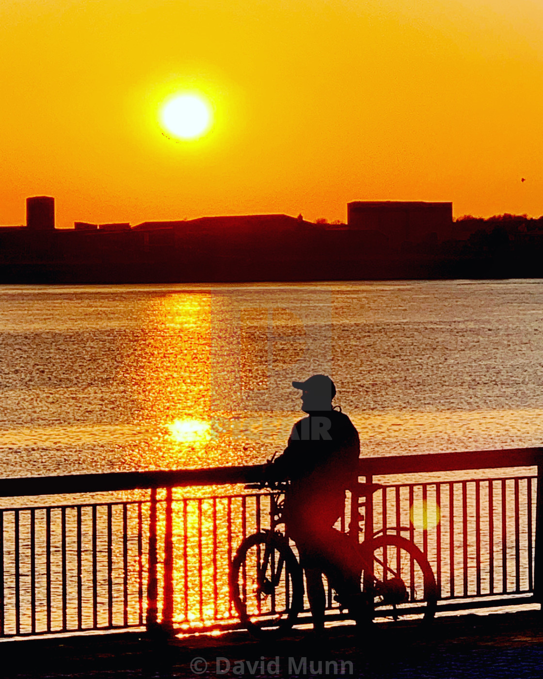 "River Mersey Sunset" stock image