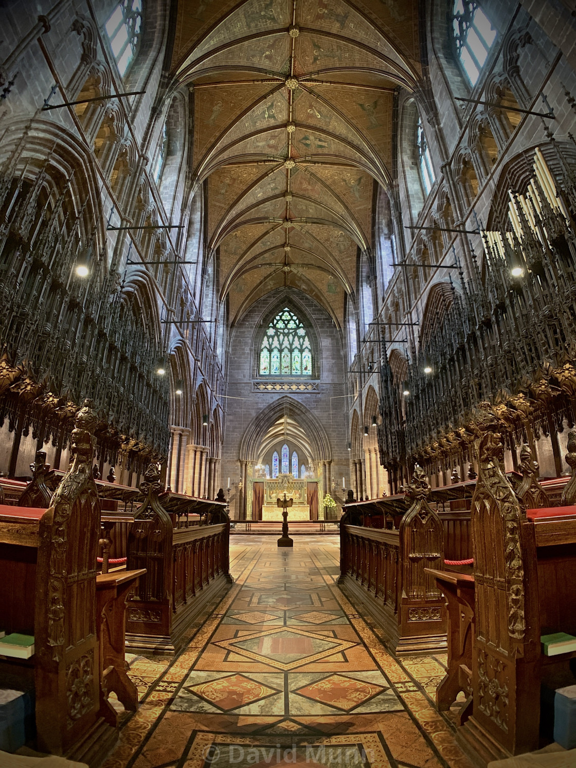 "Chester Cathedral Interior" stock image