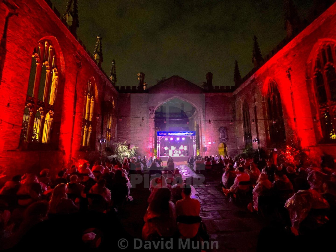 "The Inaugural Liverpool Theatre Festival in St Luke's Church 2020" stock image