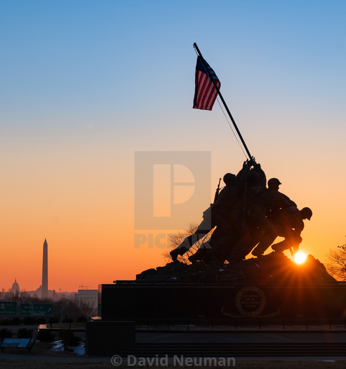 "Iwo Jima Memorial" stock image