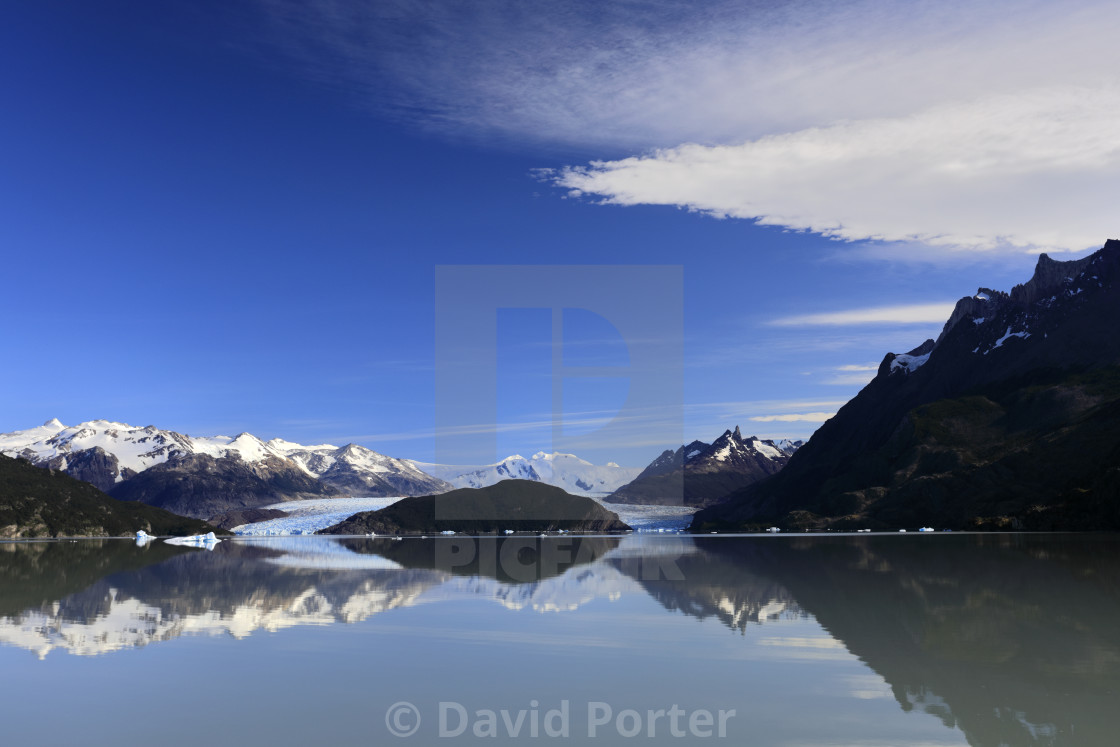 "View of the Grey Glacier, Lago Grey, Torres del Paine National Park,..." by David Porter - $18.85 "View of the Grey Glacier, Lago Grey, Torres del Paine National Park,..." stock image