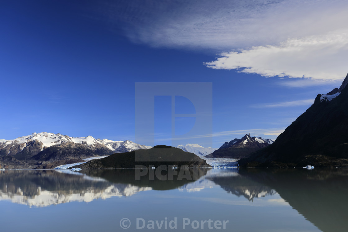"View of the Grey Glacier, Lago Grey, Torres del Paine National Park,..." by David Porter - $18.85 "View of the Grey Glacier, Lago Grey, Torres del Paine National Park,..." stock image