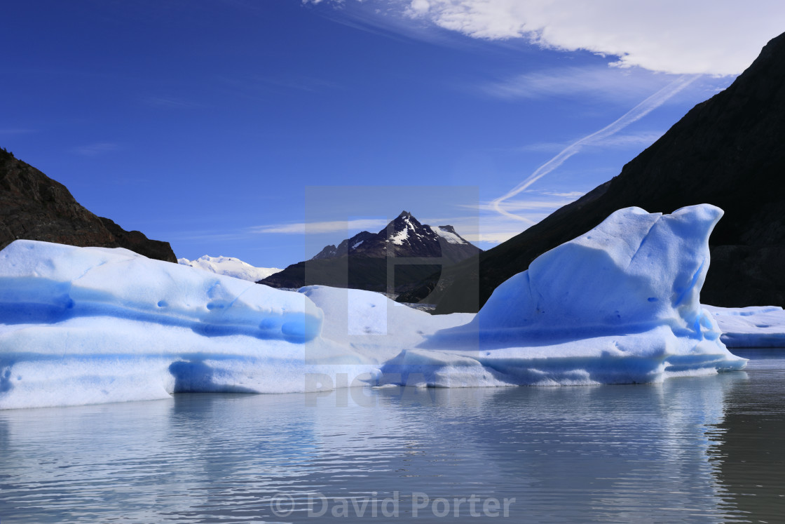 "View of the Grey Glacier, Lago Grey, Torres del Paine National Park,..." by David Porter - $18.85 "View of the Grey Glacier, Lago Grey, Torres del Paine National Park,..." stock image