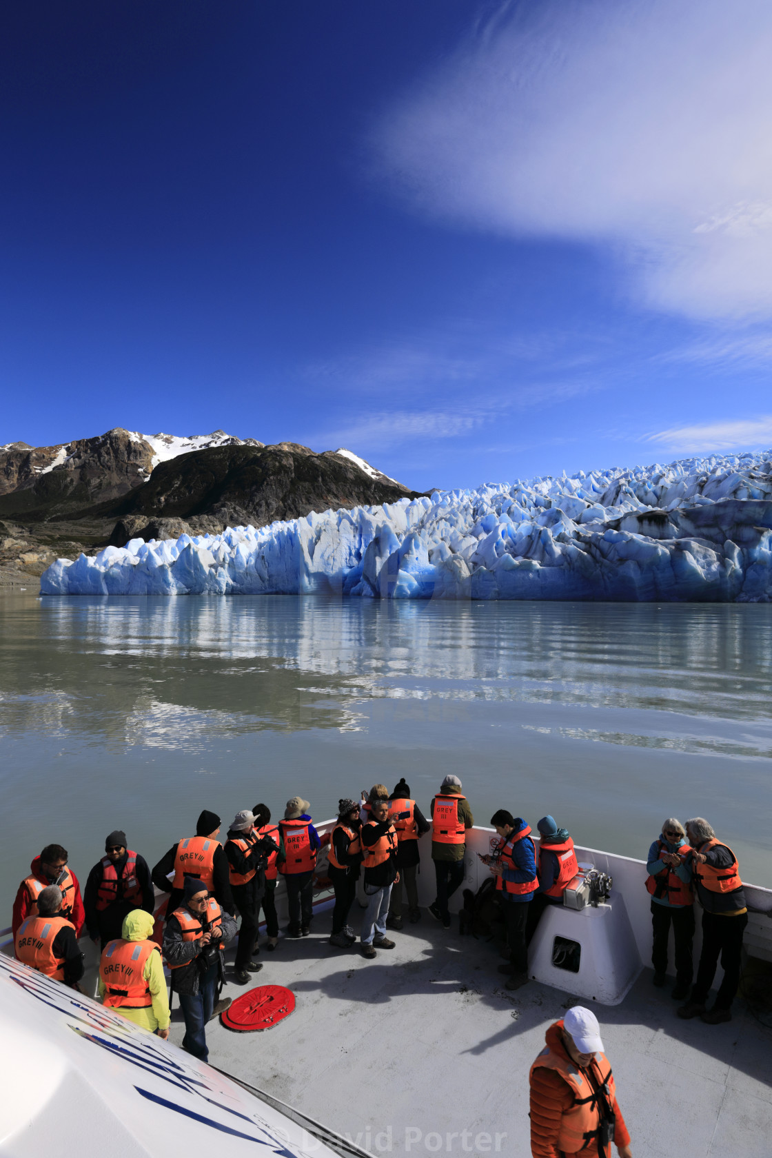 "People on a boat trip at the Grey Glacier, Lago Grey, Torres del Paine..." by David Porter - $18.85 "People on a boat trip at the Grey Glacier, Lago Grey, Torres del Paine..." stock image