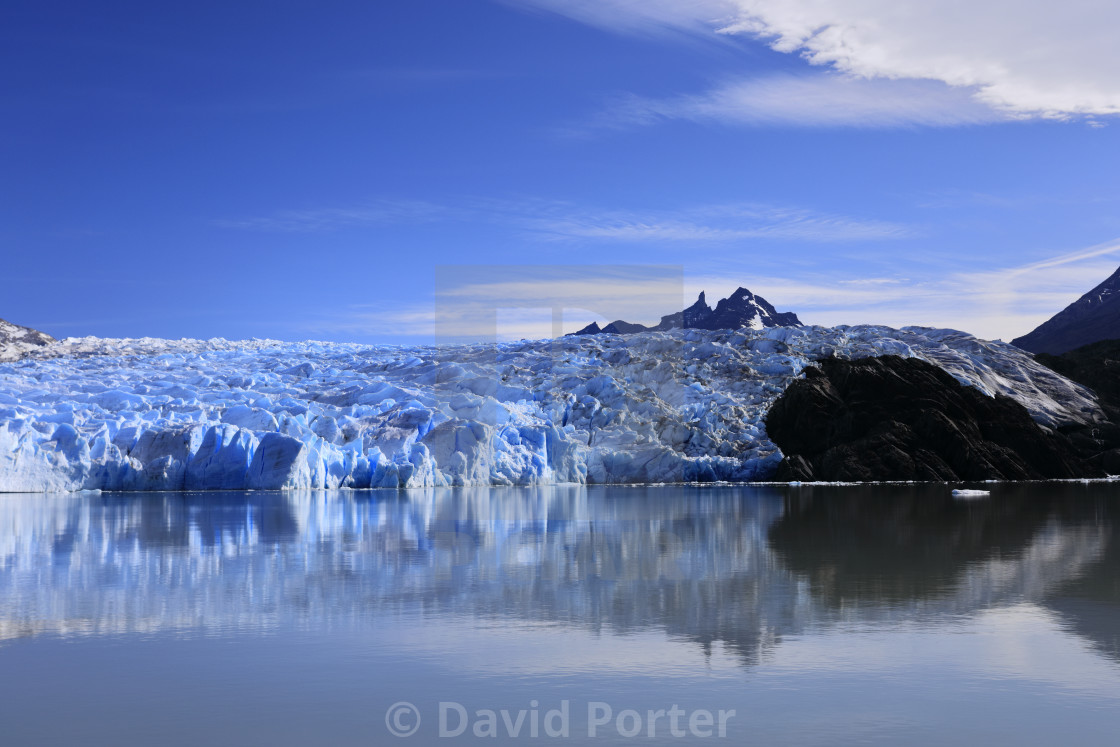 "View of the Grey Glacier, Lago Grey, Torres del Paine National Park,..." by David Porter - $18.85 "View of the Grey Glacier, Lago Grey, Torres del Paine National Park,..." stock image