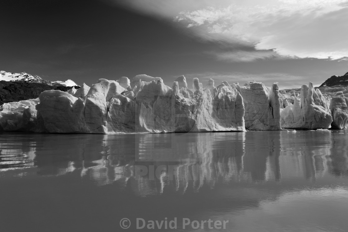 "View of the Grey Glacier, Lago Grey, Torres del Paine National Park,..." by David Porter - $18.85 "View of the Grey Glacier, Lago Grey, Torres del Paine National Park,..." stock image