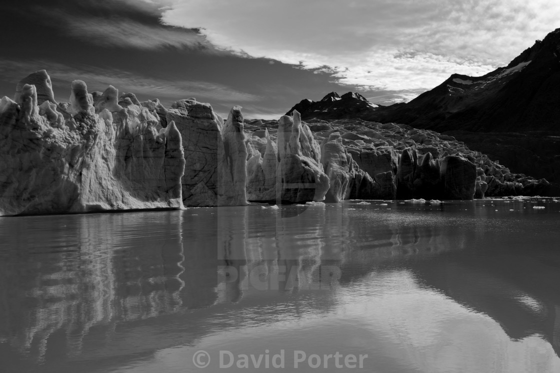 "View of the Grey Glacier, Lago Grey, Torres del Paine National Park,..." by David Porter - $18.85 "View of the Grey Glacier, Lago Grey, Torres del Paine National Park,..." stock image
