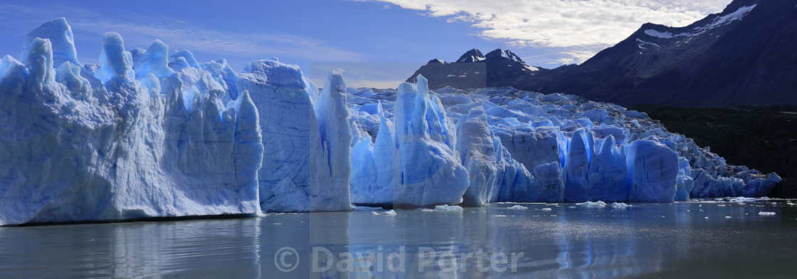 "View of the Grey Glacier, Lago Grey, Torres del Paine National Park,..." by David Porter - $18.85 "View of the Grey Glacier, Lago Grey, Torres del Paine National Park,..." stock image