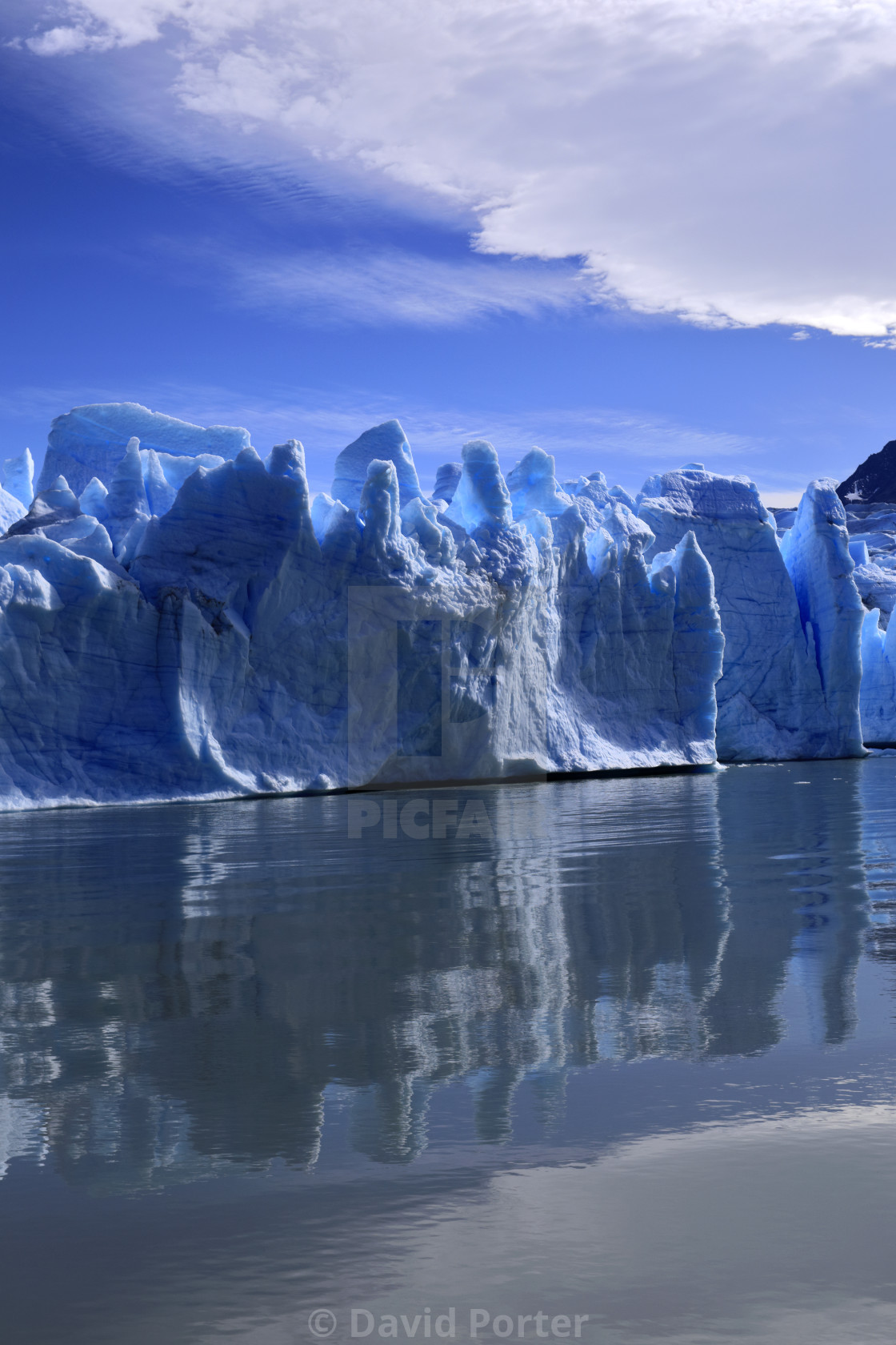 "View of the Grey Glacier, Lago Grey, Torres del Paine National Park,..." by David Porter - $18.85 "View of the Grey Glacier, Lago Grey, Torres del Paine National Park,..." stock image