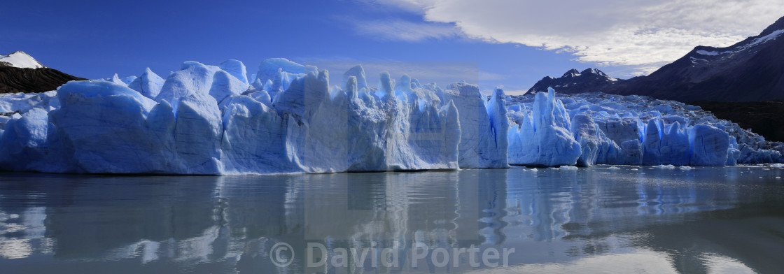 "View of the Grey Glacier, Lago Grey, Torres del Paine National Park,..." by David Porter - $18.85 "View of the Grey Glacier, Lago Grey, Torres del Paine National Park,..." stock image