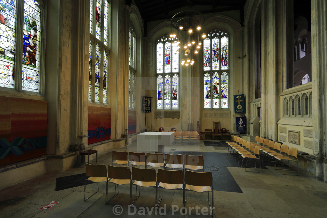 "The Interior of Rochester Cathedral, Rochester City, Kent County, England, UK" stock image