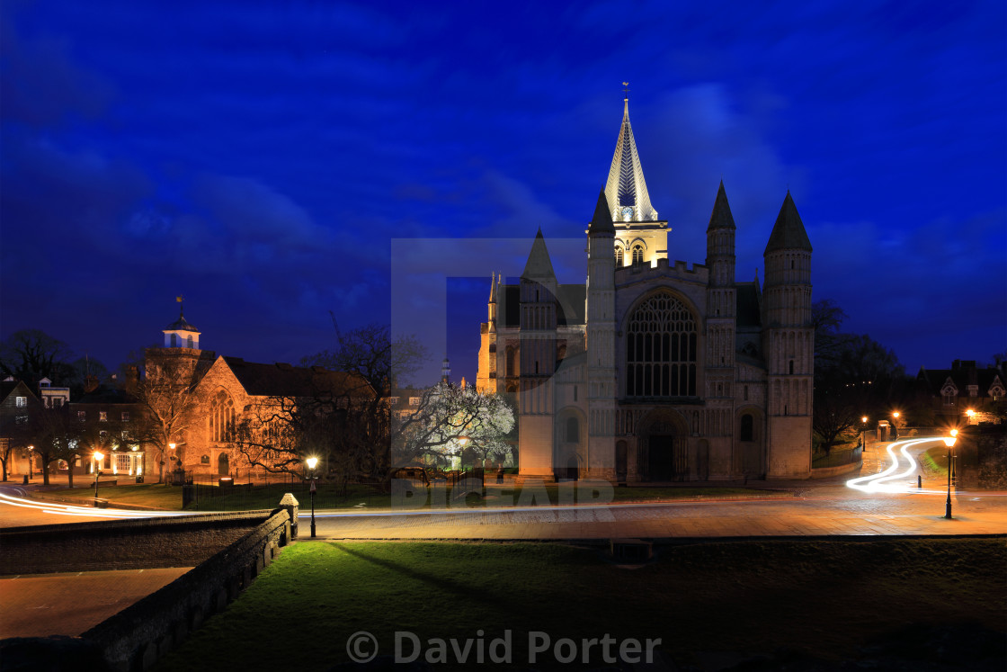 "Evening view over of Rochester Cathedral, Rochester City, Kent County,..." by David Porter - $18.66 "Evening view over of Rochester Cathedral, Rochester City, Kent County,..." stock image