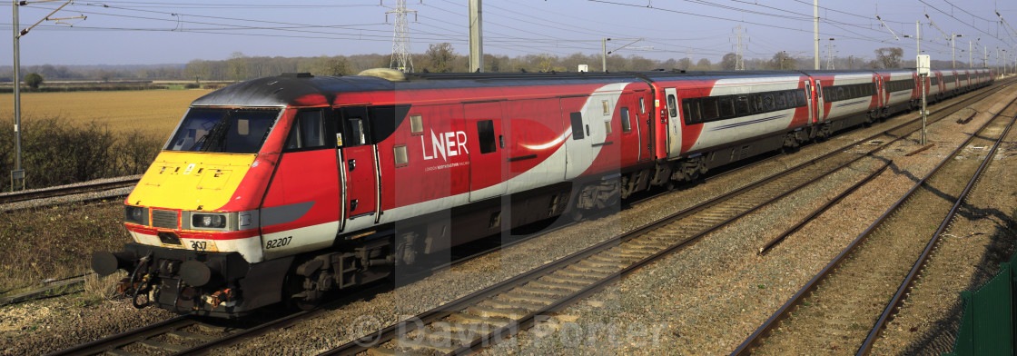 "82207, East Coast Main Line Railway, Newark on Trent, Nottinghamshire,..." stock image