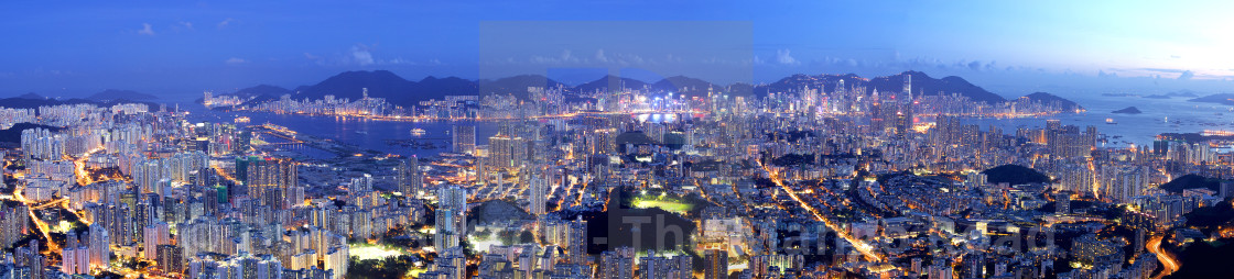 "Hong Kong Panorama" stock image