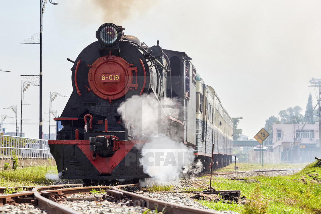 "Locomotive number 6-016 built in 1954 at Vulcan Foundry in Newton-le-Willows,..." stock image