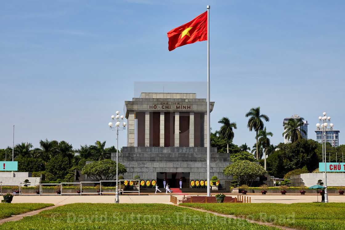 "Ho Chi Minh mausoleum, Hanoi, Vietnam. The final resting place of..." stock image