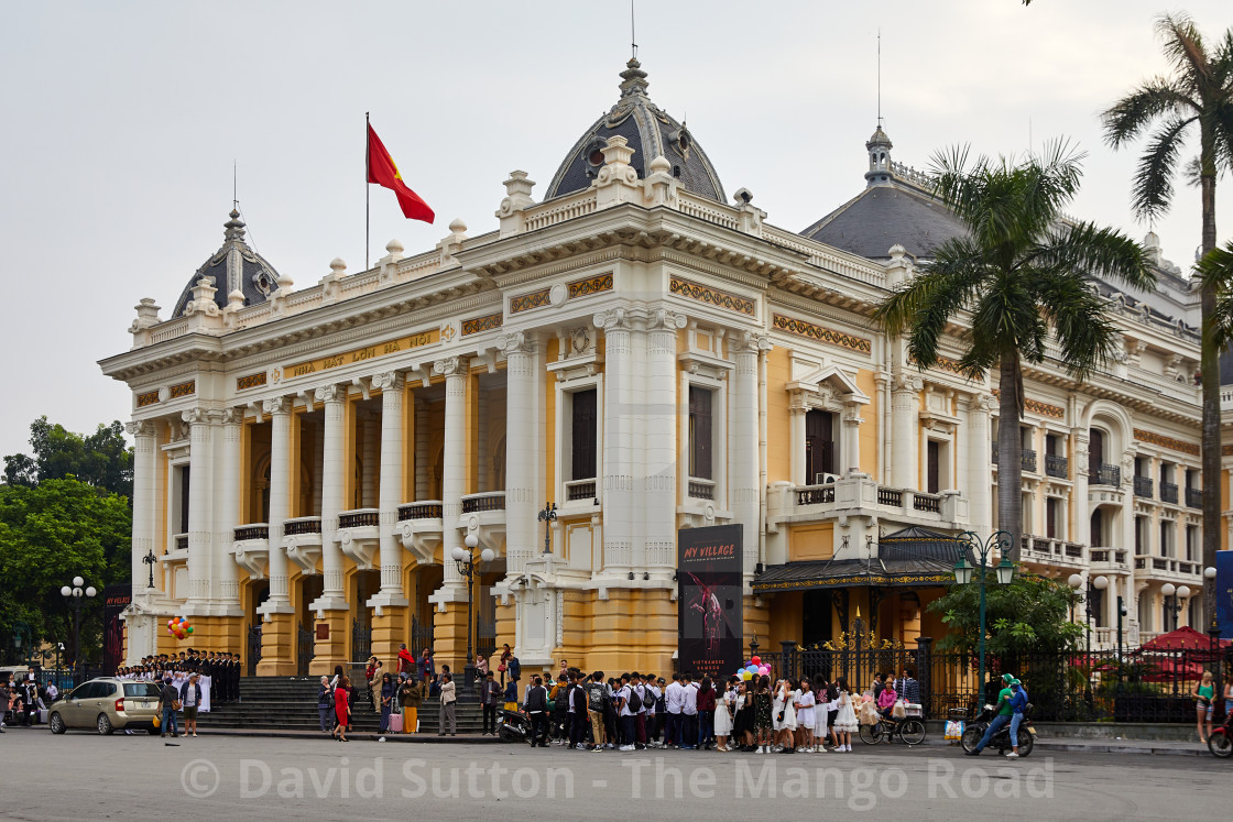 "The Grand Opera House, Hanoi, Vietnam Built by the French colonial..." stock image