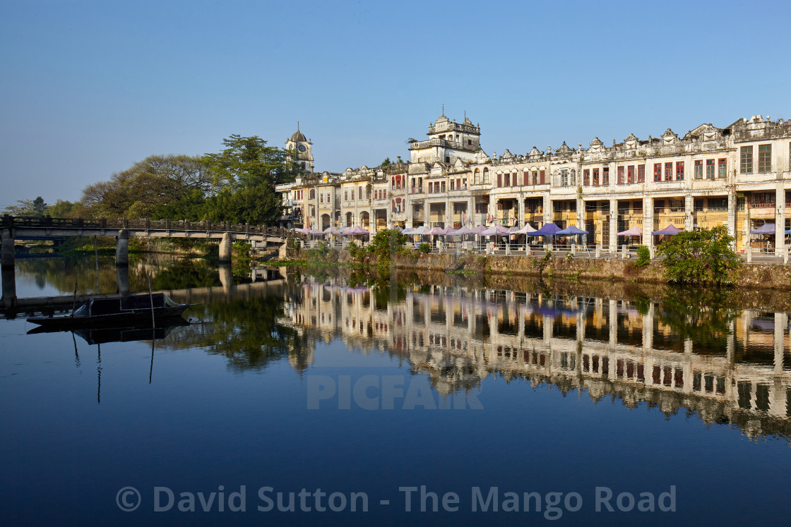 "Dixi Road, Chikan old town waterfront." stock image