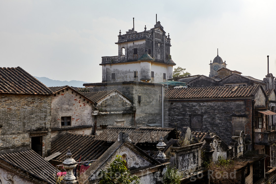 "The rooftops of Chikan old town" stock image