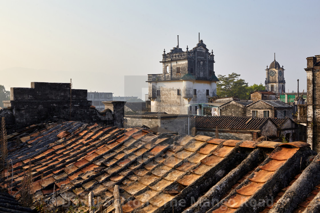 "The rooftops of Chikan old town" stock image