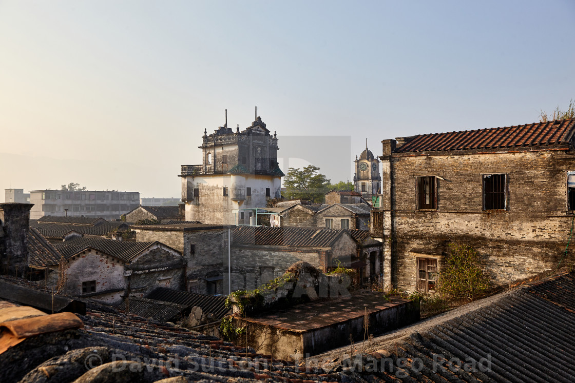 "The rooftops of Chikan old town" stock image