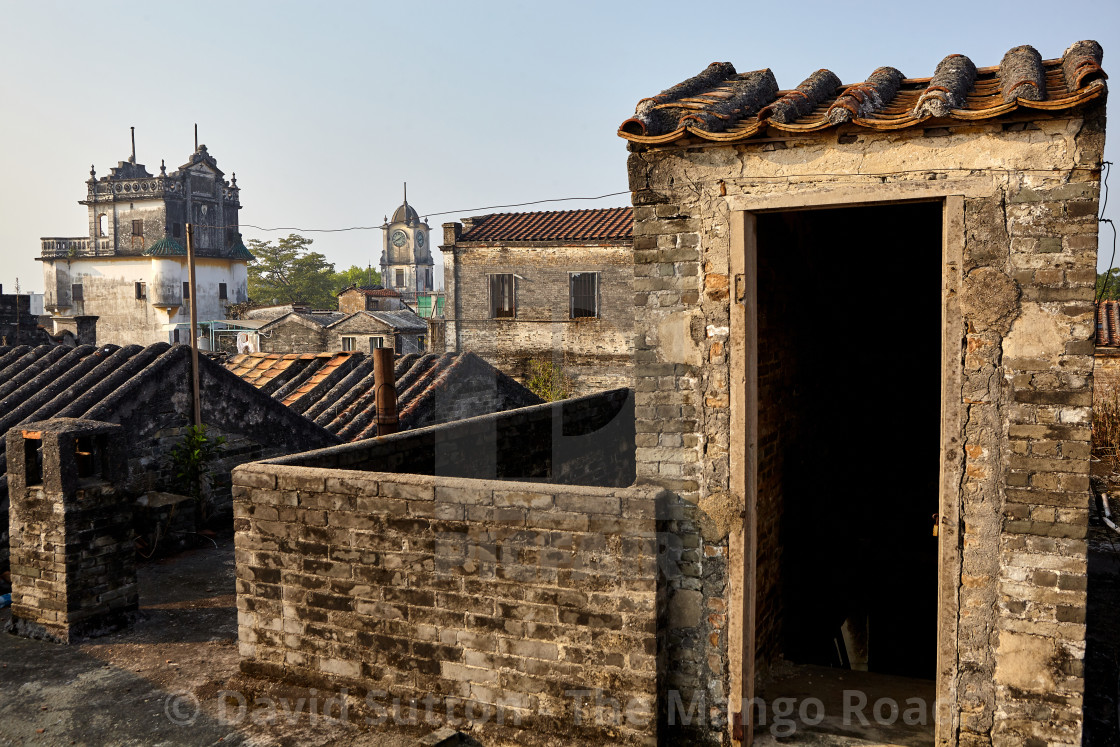 "The rooftops of Chikan old town" stock image