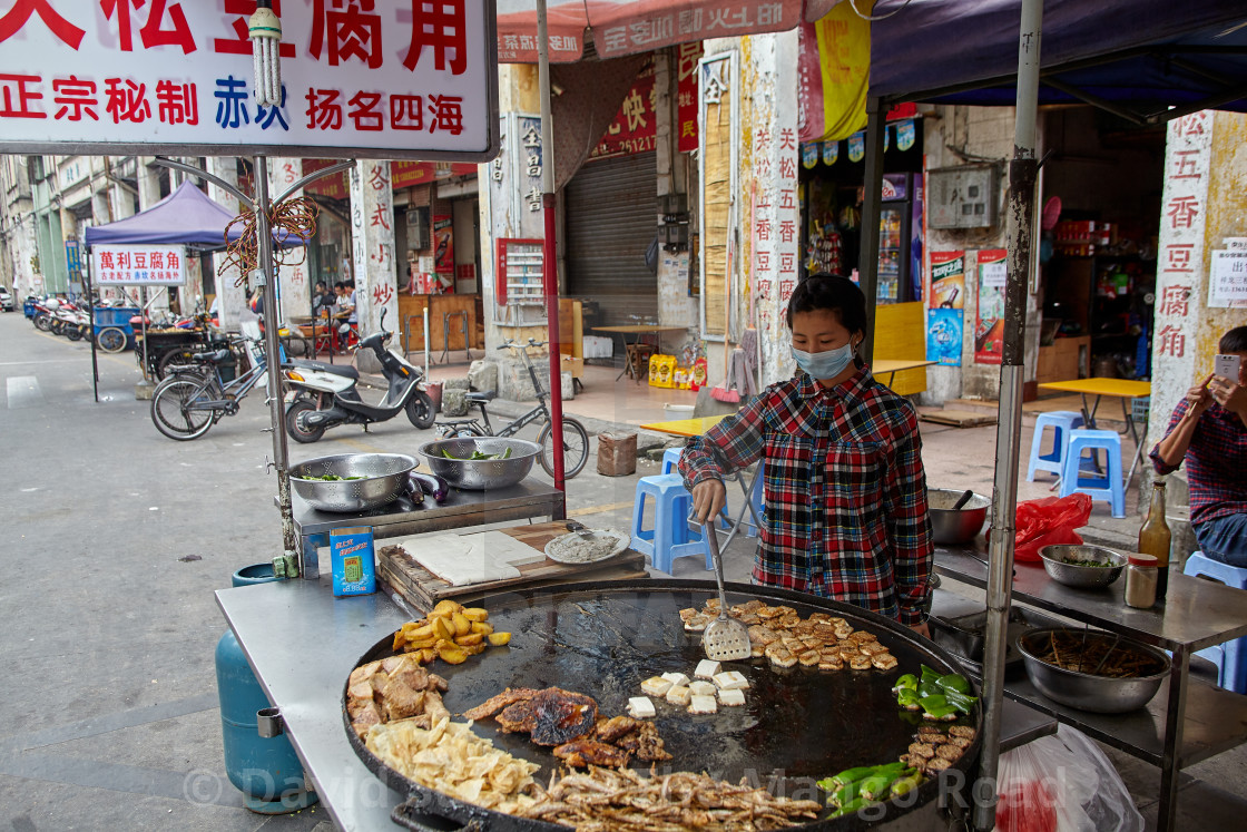 "Street food vendor" stock image