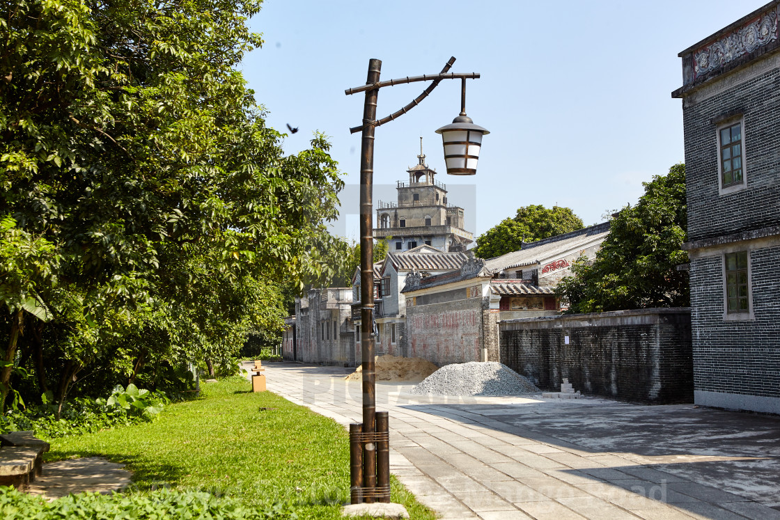 "Majianglong village cluster, near Chikan Town, Kaiping, China" stock image