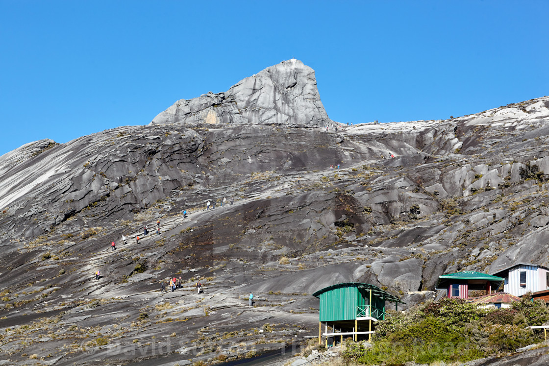 "Climbing Mt Kinabalu" stock image