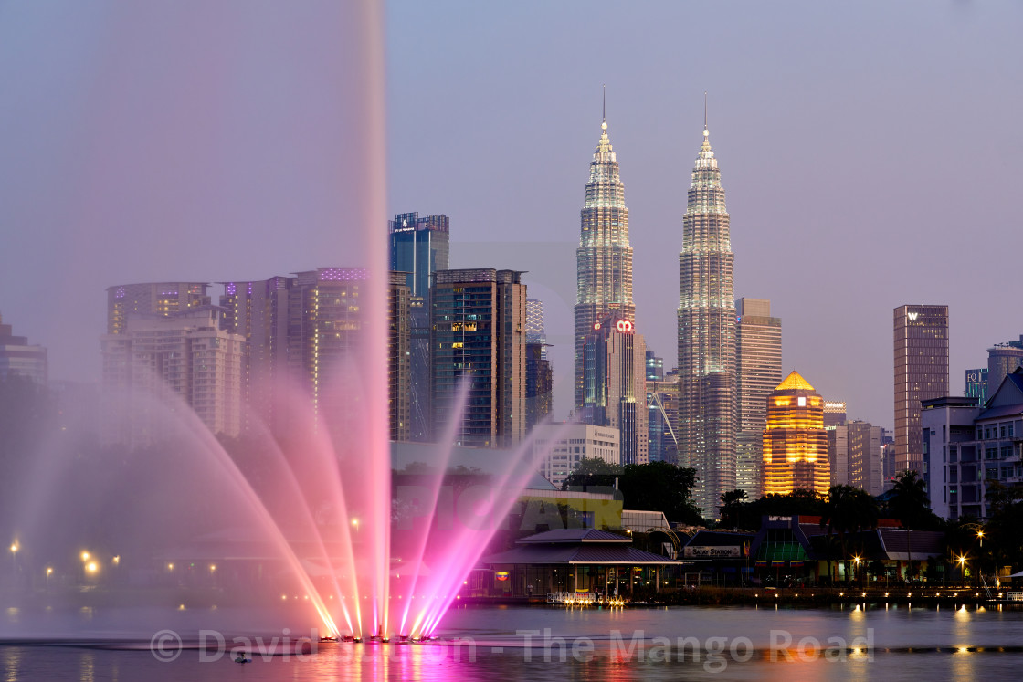 "Kuala Lumpur skyline" stock image