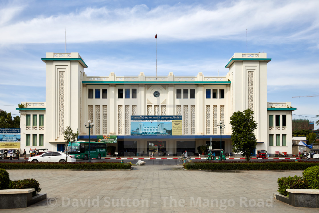 "Phnom Penh Royal Railway Station, Cambodia." stock image