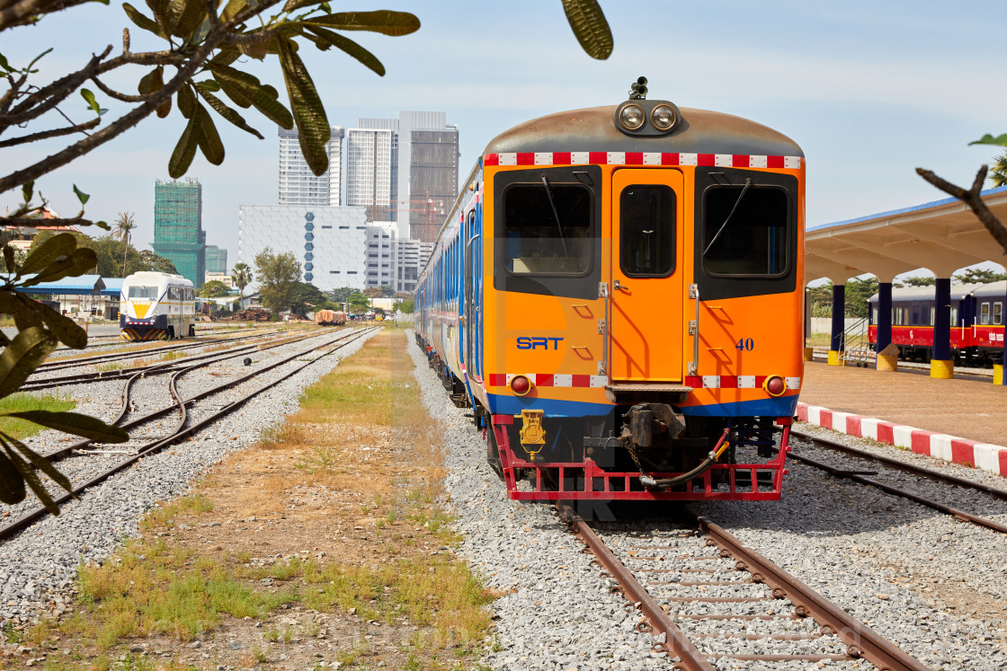 "Phnom Penh Royal Railway Station, Cambodia." stock image