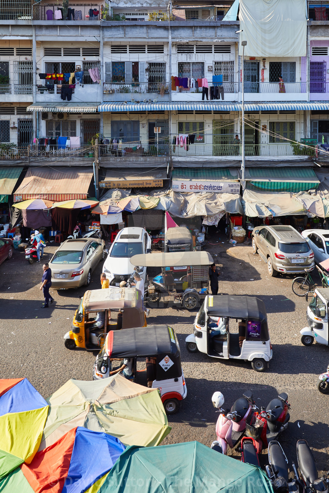 "Orussey Market, Phnom Penh, Cambodia." stock image