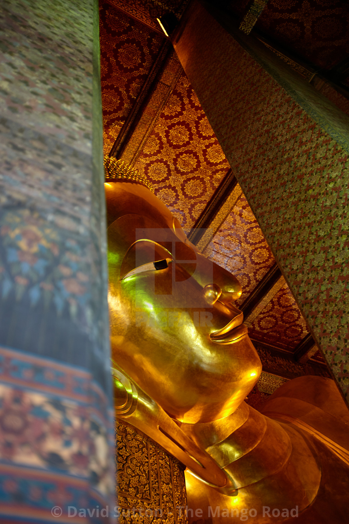 "Reclinng Buddha, Wat Pho, Bangkok" stock image