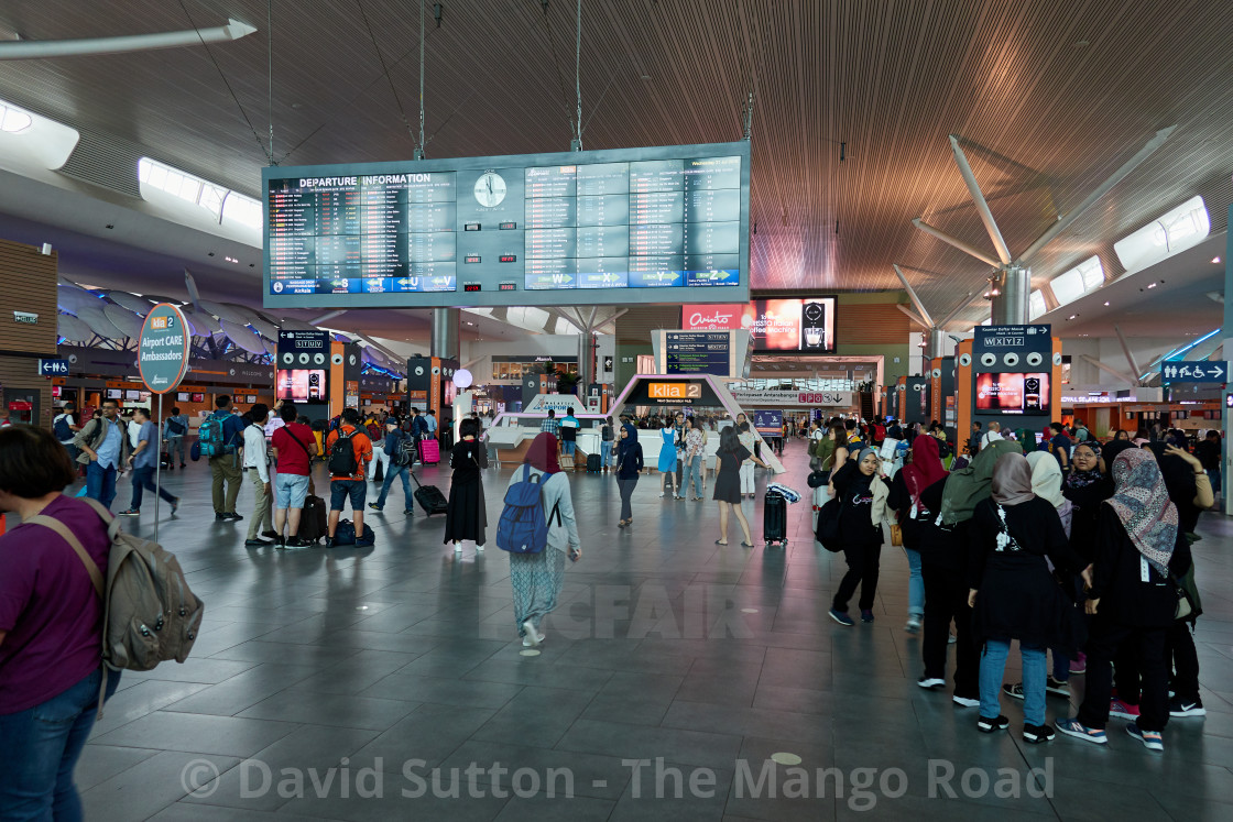 "Check-in and baggage drop area at Kuala Lumpur International Airport 2 also..." stock image