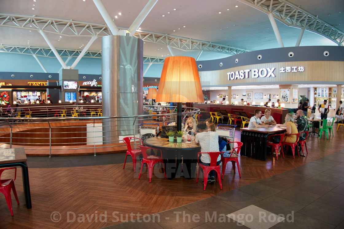 "Food court at Kuala Lumpur International Airport 2 also known simply as..." stock image