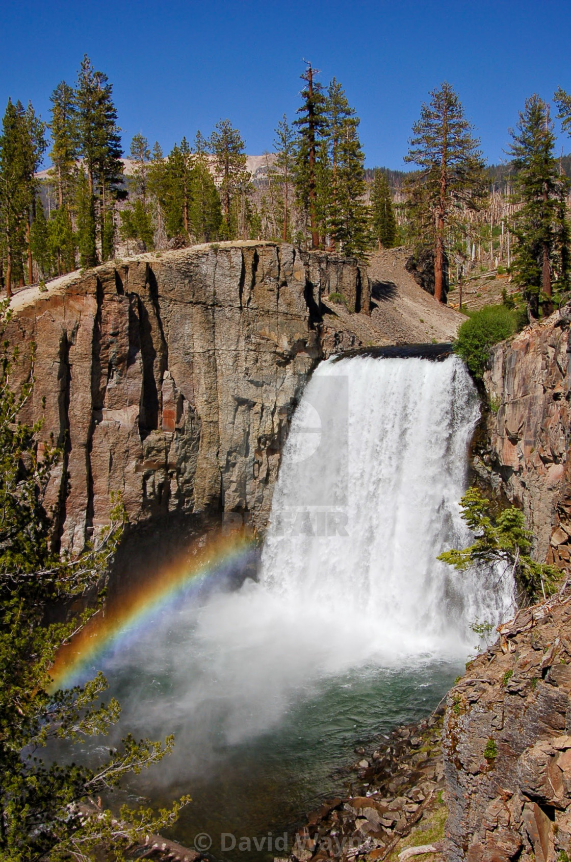 "Rainbow Falls" stock image