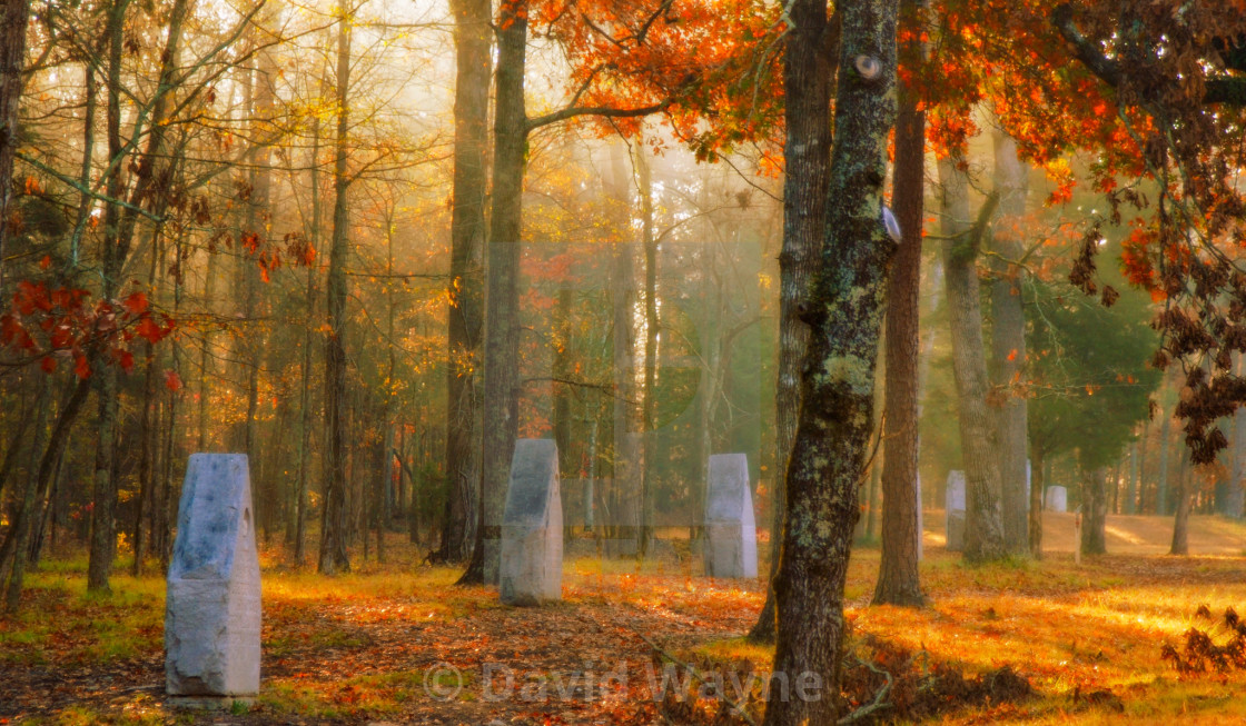 "Monuments in the Fall" stock image