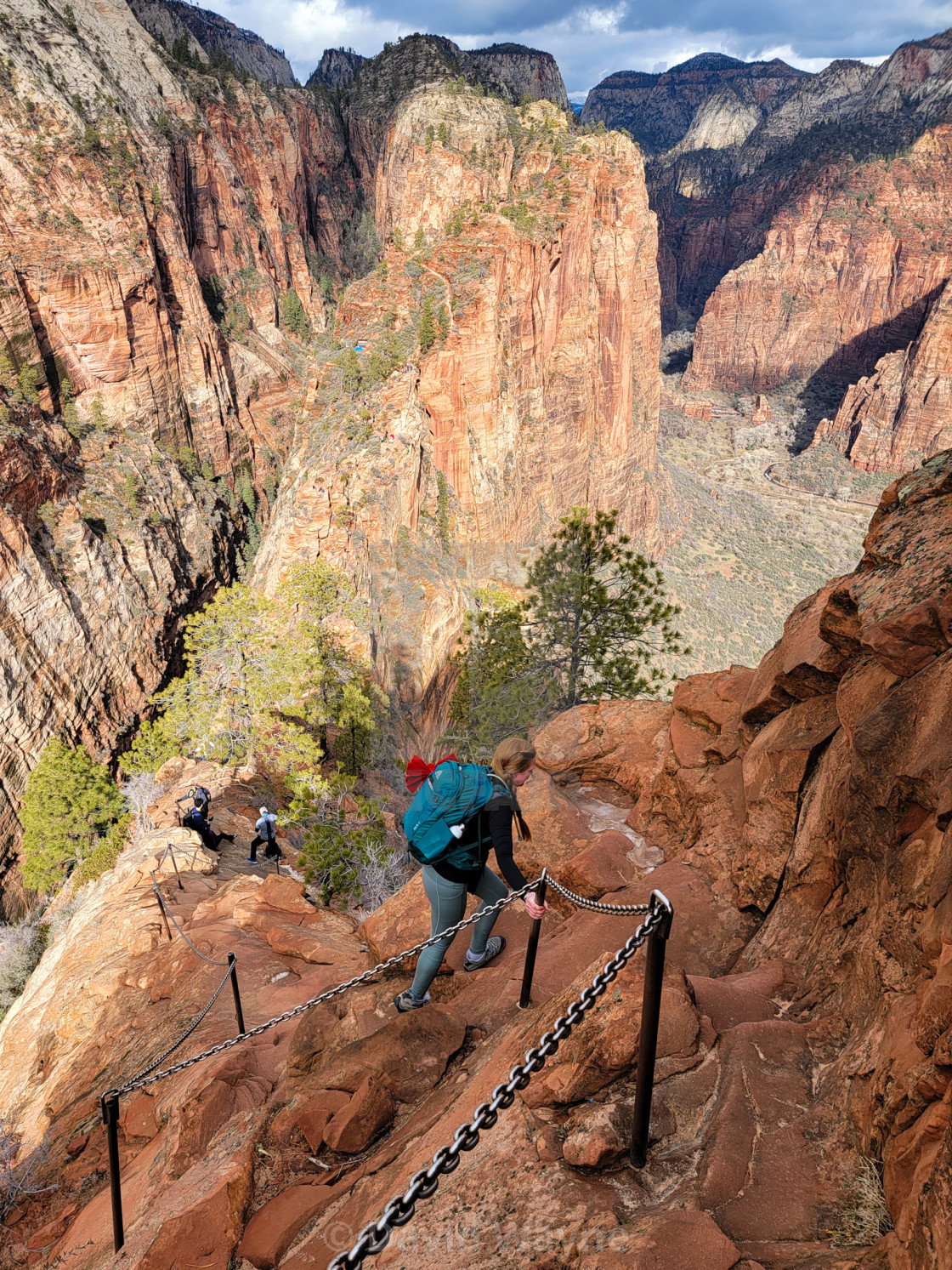 "A Hike With the Angels" stock image