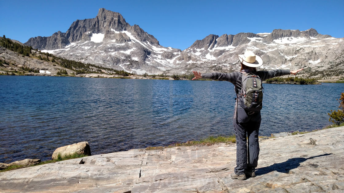 "The Glory of the Sierra" stock image