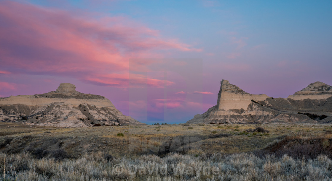 "Sunrise on the Bluff" stock image