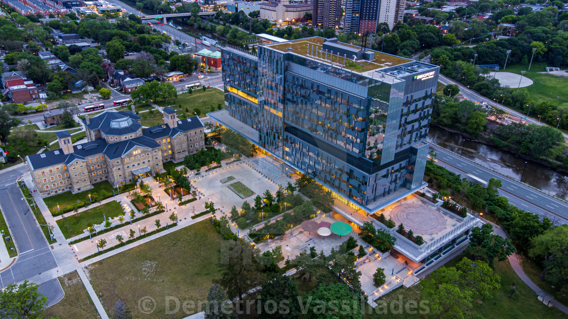 "Bridgepoint Hospital Evening" stock image