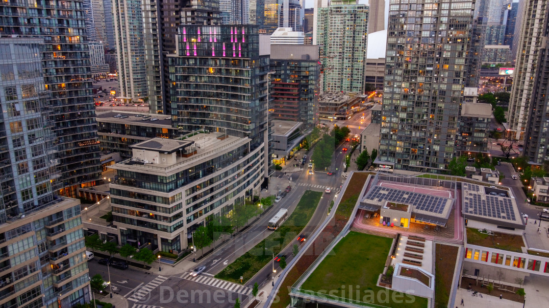 "Evening Shot of Fort York Blvd" stock image