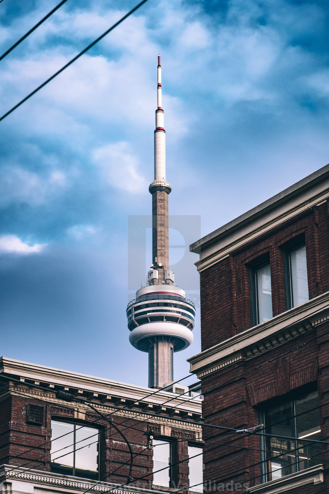 "CN Tower March Afternoon Winter" stock image